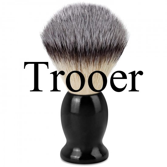 Trooer Shaving Brush for Men, Hand Crafted Hair Shave Brush, Father's Day Gifts for Him - Click Image to Close