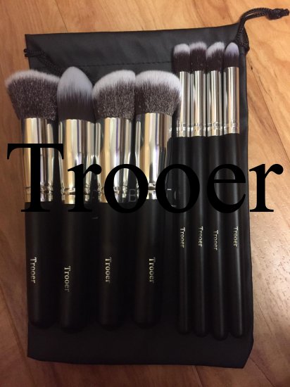 Trooer Makeup Brush 8Pcs Makeup Brushes Eyeshadow Make Up Brushes Beauty Make Up Bag - Click Image to Close