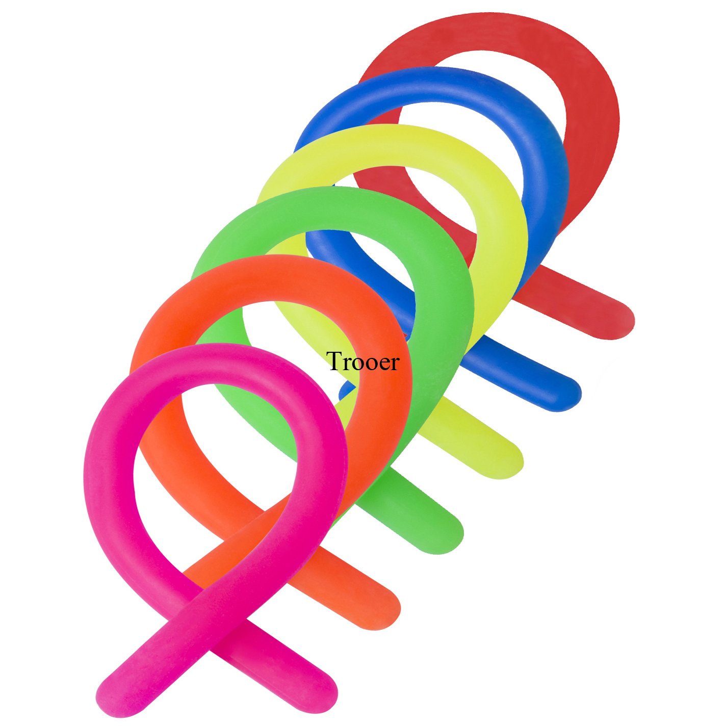 Trooer 12 Pcs Stretchy String Fidget Toys Colorful Sensory Toys for Autism, ADD, ADHD Kids