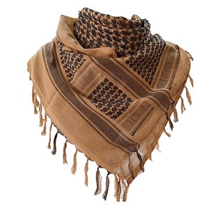Aonal Military Shemagh Tactical Desert 100% Cotton Keffiyeh Scar